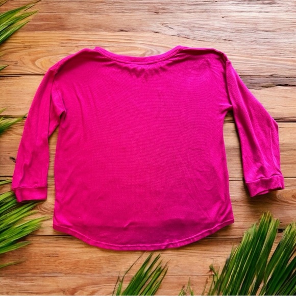 Juicy Couture Pink Rhinestone Logo Pajama Top - XL - Picture 6 of 13